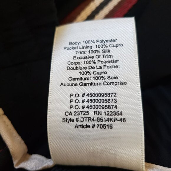 Wilfred Buffon Black Crepe Jogger Pants With Side Stripes RARE - Picture 11 of 13